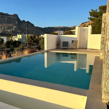 Vila Unique Luxury With Private Pools And Breathtaking Sea Views In Lindos Area Pefki