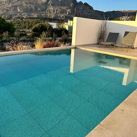 Vila Unique Luxury With Private Pools And Breathtaking Sea Views In Lindos Area Pefki